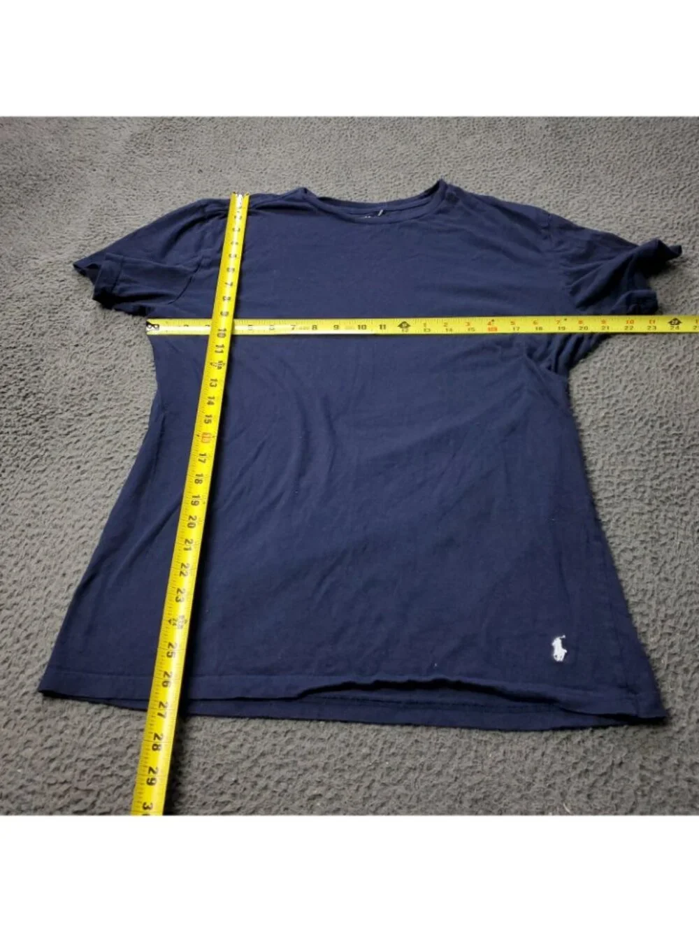 Polo Ralph Lauren T Shirt Mens L Large Slim Fit Cotton Short Sleeve Blue Preppy
